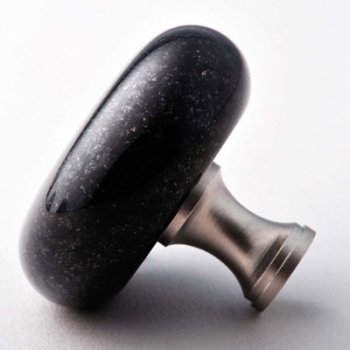 Black Galaxy (Granite knobs and handles for kitchen cabinet drawer bathroom door pulls)